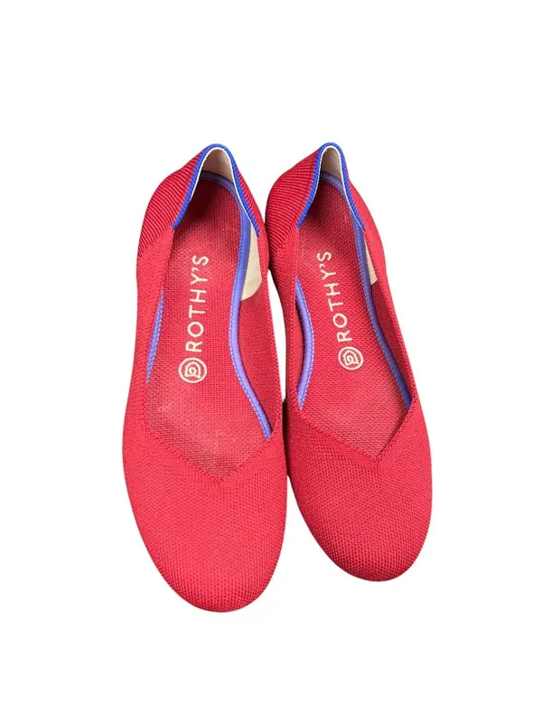 Rothy's The Point womans red knit pointed flats shoes sz 7.5 SKU 10-438 - Image 13