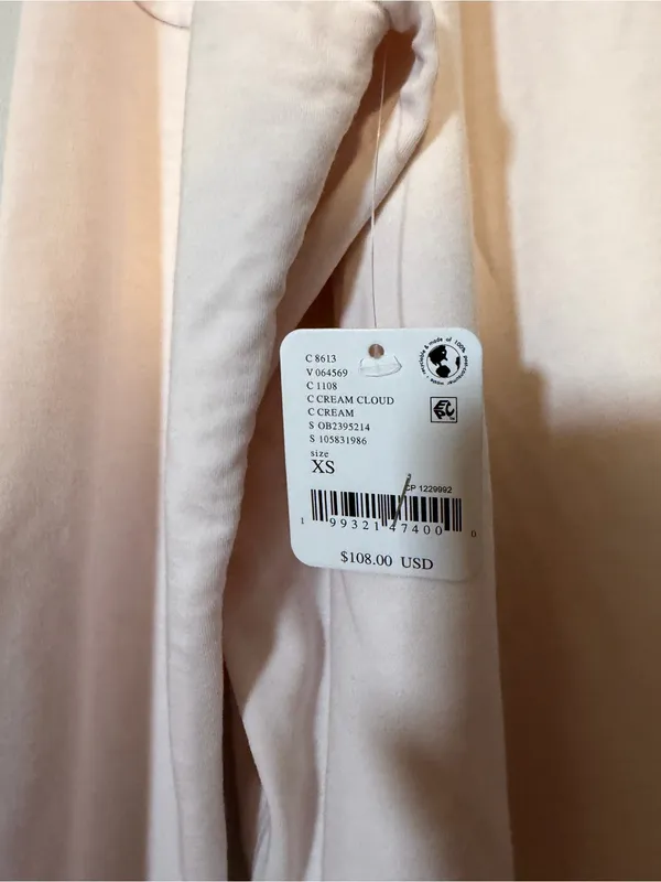Free People movement cream mock neck, long sleeve shirt XS $108 - Image 2
