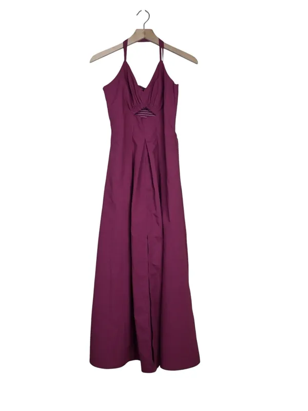 BTFBM Women's S V-Neck Cutout Strappy Maxi Dress - Image 2