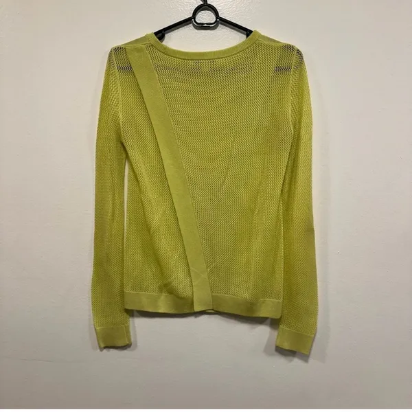 CAbi Light Yellow Knit sweater casual top. Size XS - Image 5