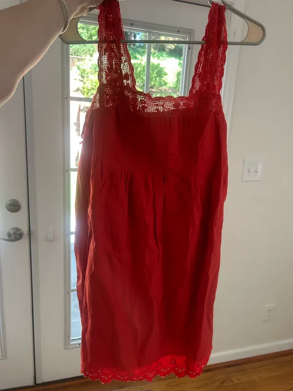 Abercrombie Lace Trim Easy Mini Dress - Image 3