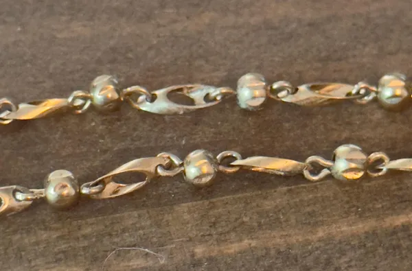 Vintage Ball And Link Chain Bracelet - Image 3