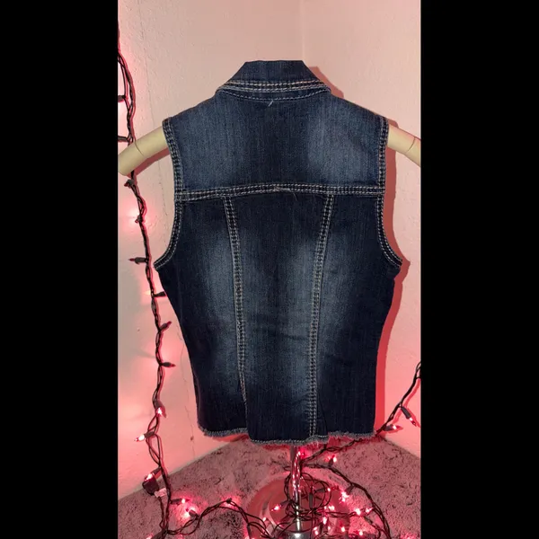 Maurices Dark Indigo Denim Vest - Image 3