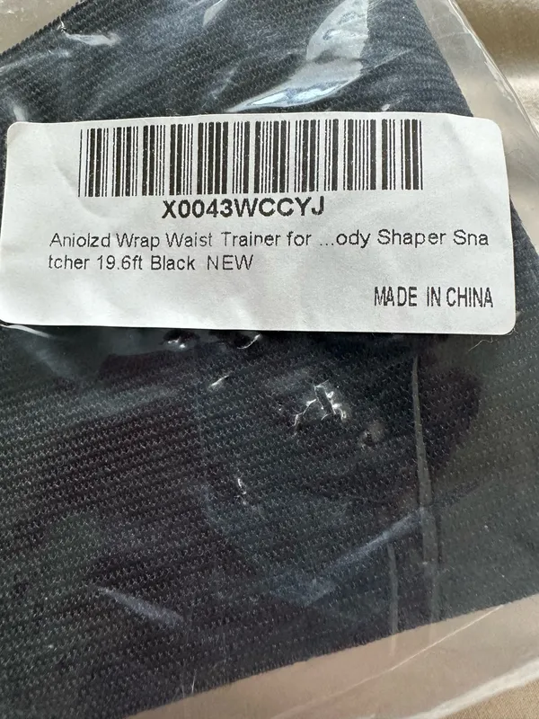 Black high waisted shape wear wrap trainer Size none - Image 7