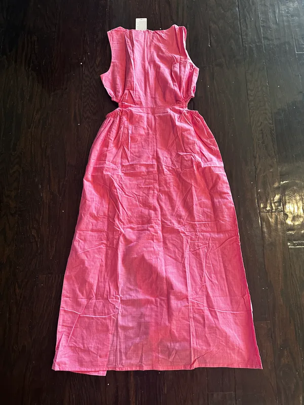 Hot Pink Midi Dress - Image 6