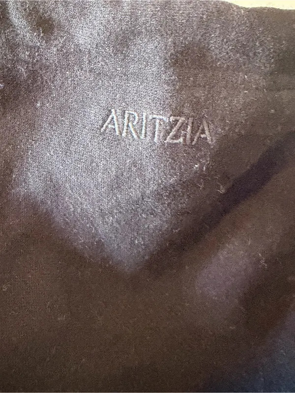 Aritzia Cozy Sweatfleece Boyfriend Boxy Zip Hoodie black relaxed fit size xl NWT - Image 11