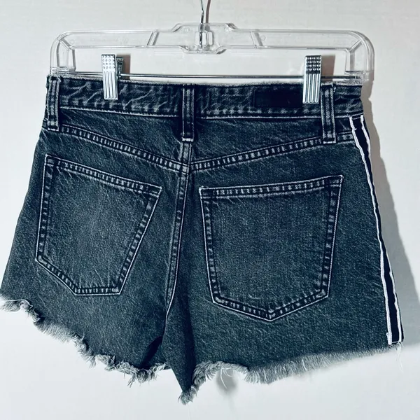 Abercrombie & Fitch Black Jean Shorts Size 2 Waist 28” Annie High Rise Short - Image 2