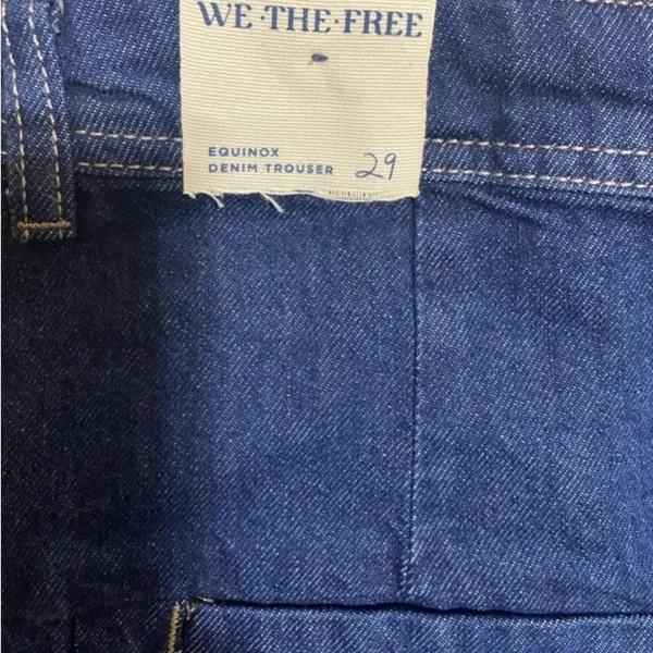 We The Free Free People Women's Equinox Denim Trouser. Size 29” - Image 6