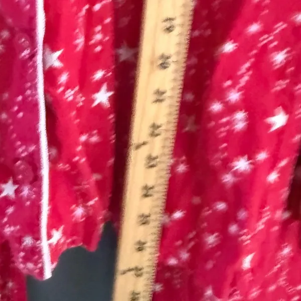 Victoria's Secret Y2k Red Star Print Cotton Flannel Pajama Set Womens M 2 Piece - Image 9