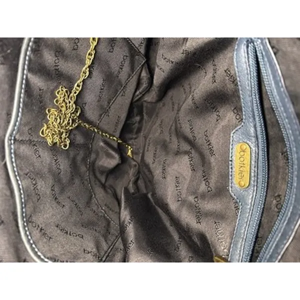 Botkier Dark Teal Green Leather Hobo Shoulder Bag Bronze Hardware Slouchy - Image 6