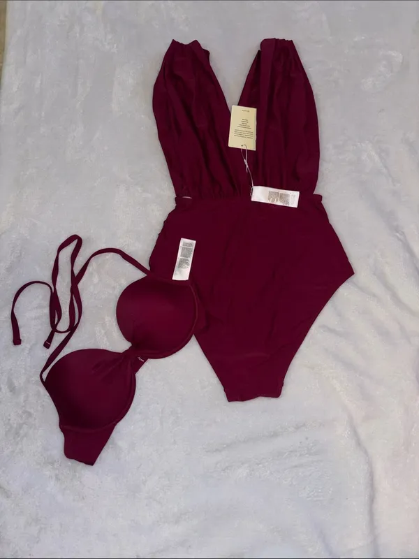 Cupshe Plum Twist Front One-Piece - Image 6
