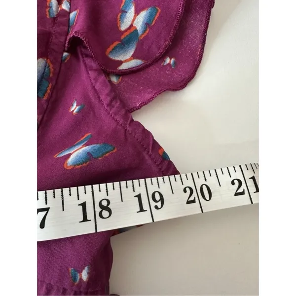 Free People Pretty Dayz Butterfly Wrap Crop Top Boho NWOT XL - Image 8