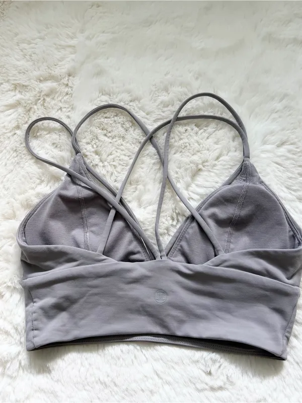 Lululemon Strappy Sports Bra 4 - Gray - Image 2