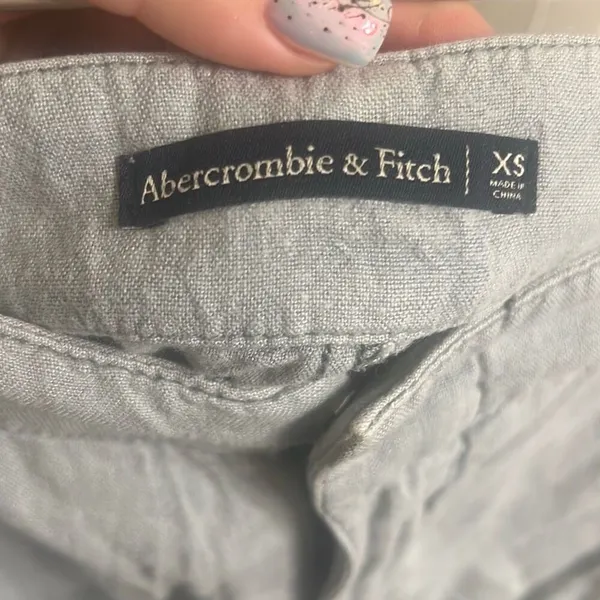 ✨Abercrombie & Fitch Linen Blend Mint Sz XS Shorts✨ - Image 5