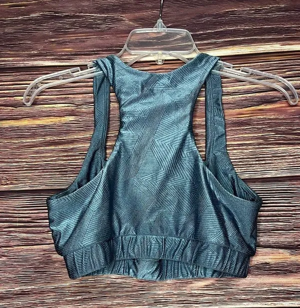 Lola Getts Blue Sports Bra. Size Large. - Image 4
