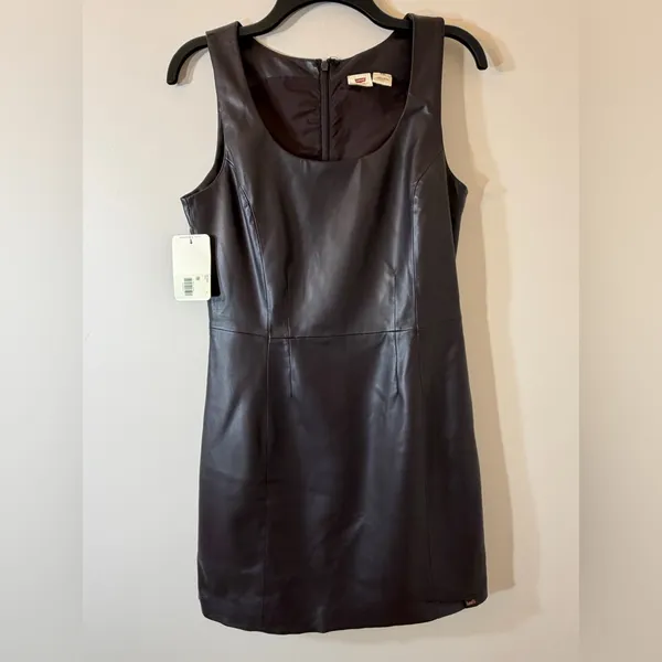 NWT Levi’s Penny Faux leather dress, size S - Image 4