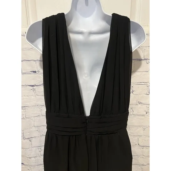 Lulus Divine Muse Black Wide-Leg Jumpsuit Size Large - Image 4