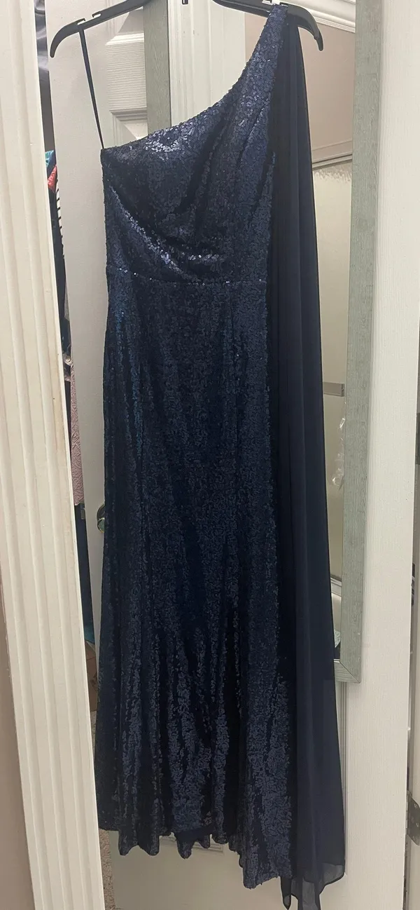 Navy Prom Dress Blue - Image 2