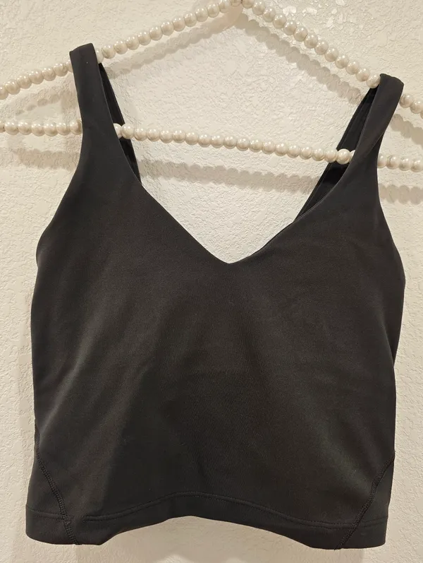 Lululemon Align Tank Top Black Nulu Buttery Soft Size 2 - Image 4