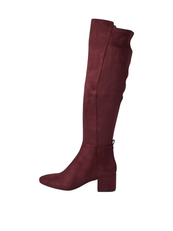 Michael Michael Kors Heels Braden Over the Knee Riding Boots Merlot Purple 7M - Image 14