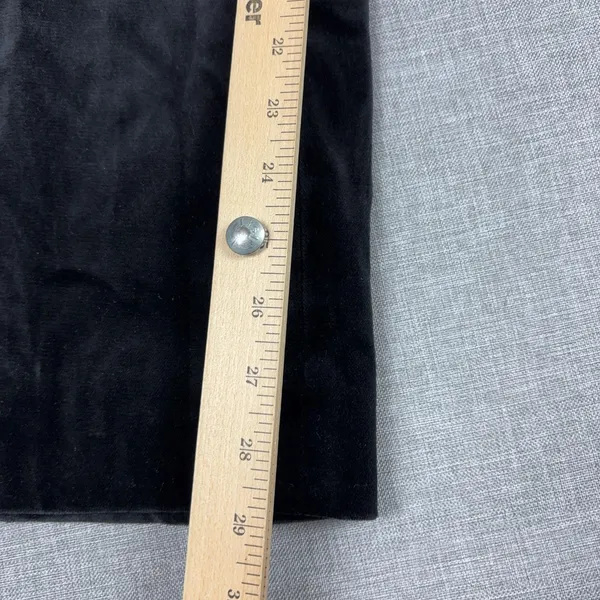 J McLaughlin Pants Womens 10 Black Velvet Dress Straight Leg Pockets Made USA - Image 6