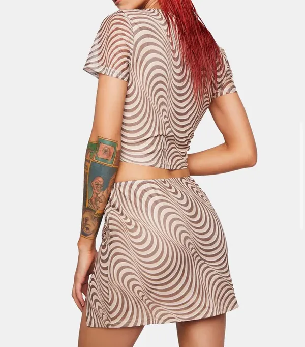 Dolls Kill Mesh Swirl Set - Image 2