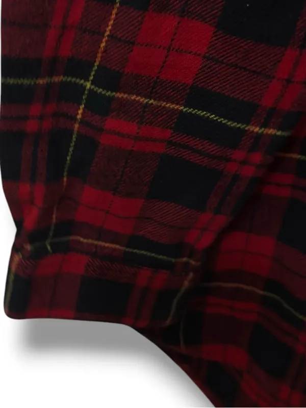 Madewell |EUC Cotton Red Black Plaid Flannel Buffalo Check Button Down Shirt (M) - Image 7