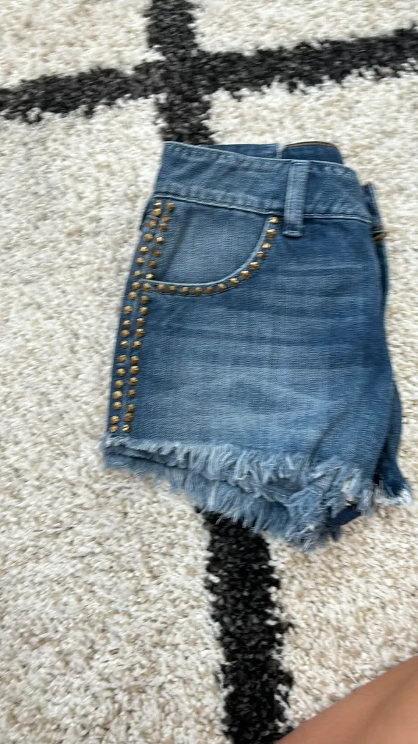Guess Studded Jean Shorts - Image 4