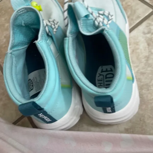 Hey Dude Sirocco Mid Sport Teal Lace Up Sneakers Women US Size 7 EUC‎ outdoor - Image 6