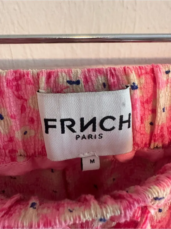 FRNCH Brittany Wide Legs In Pink Floral Pattern Sz M - Image 5