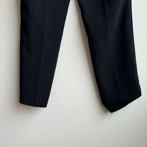 Aritzia Wilfred Crepe Darontal Pull On Cropped Pants Trousers Black Size 6 Small - Image 11