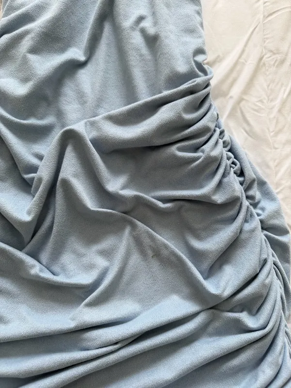 Lucy in the Sky Mini Dress Blue - Image 7