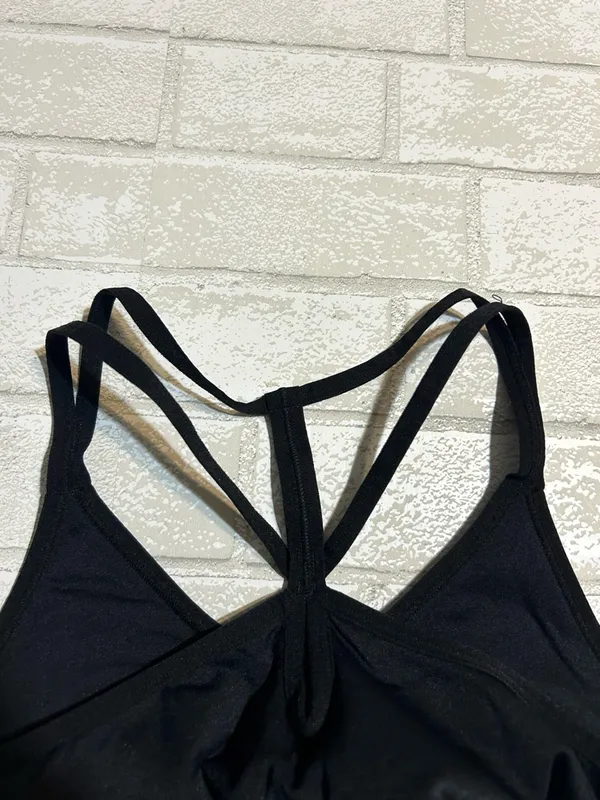 New Balance Black Strappy Racerback Activewear Sports Bra Size XL - Image 3