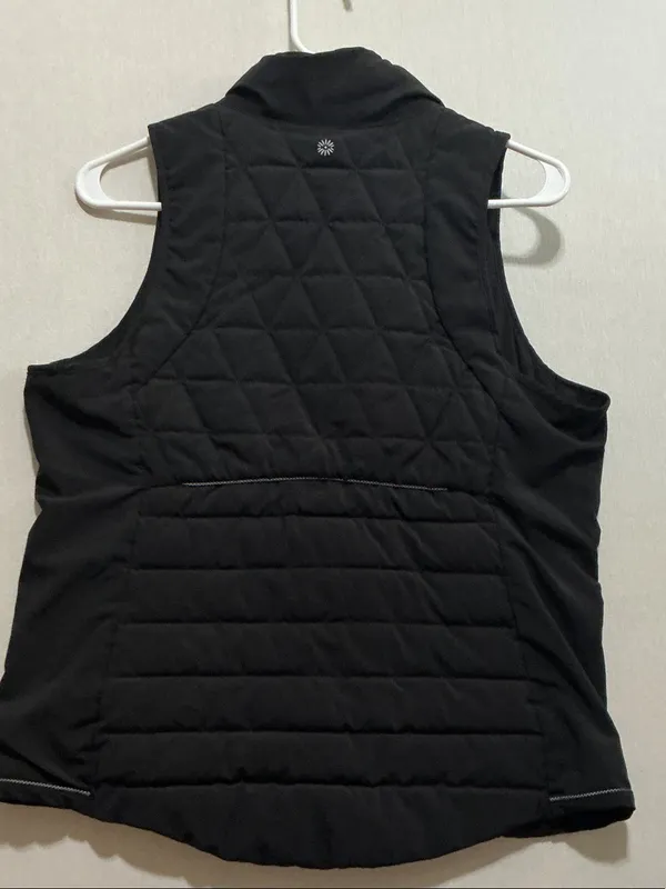 Tangerine Black Quilted Sleeveless Puffer Vest - Image 5