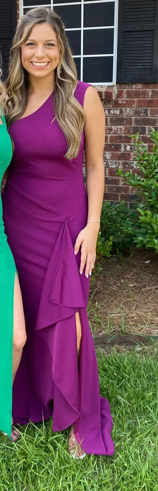 Miss Cristina Maroon Formal Dress - Image 2