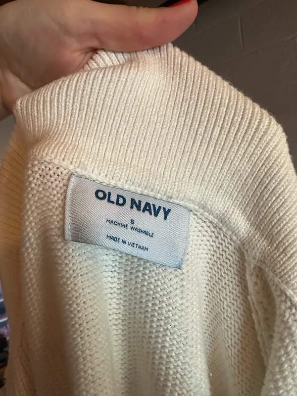 Old Navy Striped Collared Sweater - Image 2