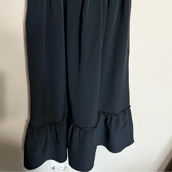 Hill House The Nap Louisa Black Puff Sleeve Smocked Waist Tiered Midi Dress‎ - Image 7