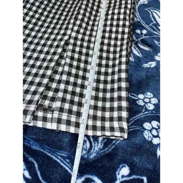 Blashe 2pc Skirt & Crop Tank Set Black & White Gingham Pattern - Image 7