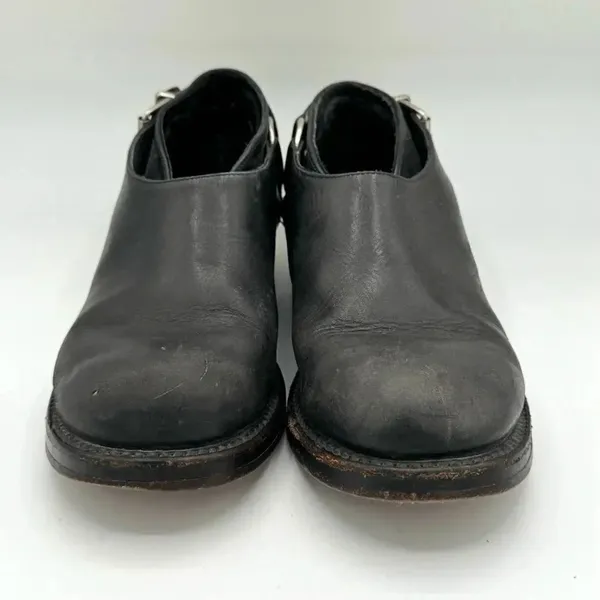 NANA Vintage Late 80s Early 90s Black Leather Single Buckle Shoes Size UK 4 US 6 - Image 7
