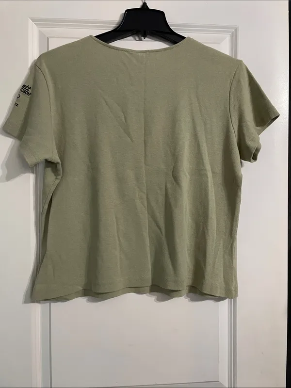 Vintage Harley Davidson Barnett El Paso TX Tee Size XL Light Green Made In USA - Image 6