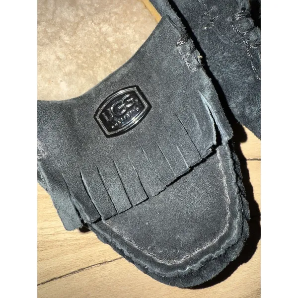 UGG 1949 Driving Loafer Suede Sheepskin Kiltie Moc Toe US Sz 8.5 F‎ - Image 4