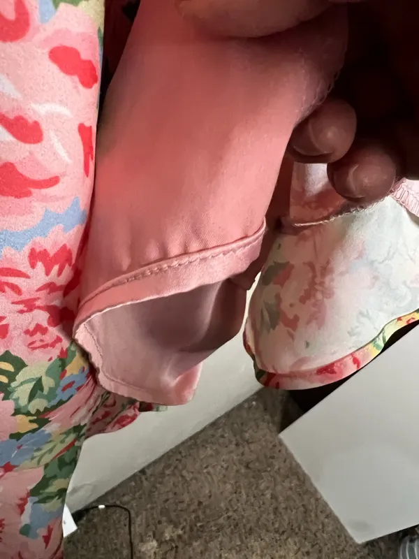 LPA Revolve Multi Ruffle Pink Blossoms Floral Spaghetti-Strap‎ Mini Dress - Image 8