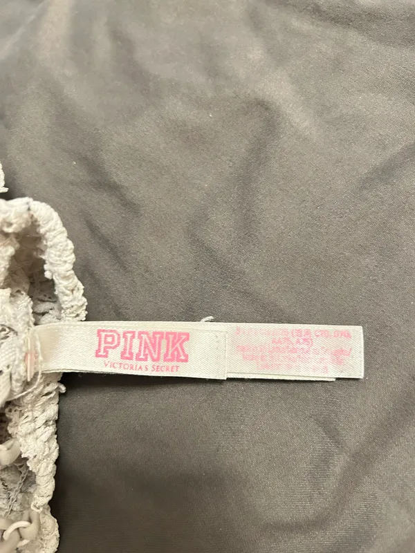 PINK Victoria’s Secret White Laced Bralette - Image 3