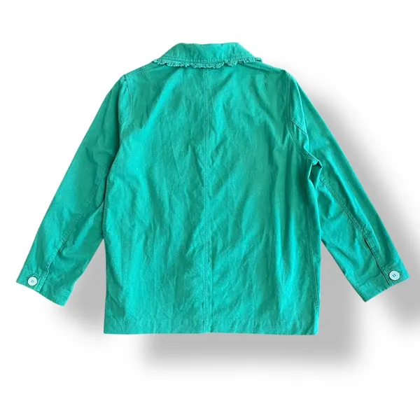 Tuckernuck Baldwin Linen‎ Cotton Jacket Womens Size S in Palm Green - Image 6