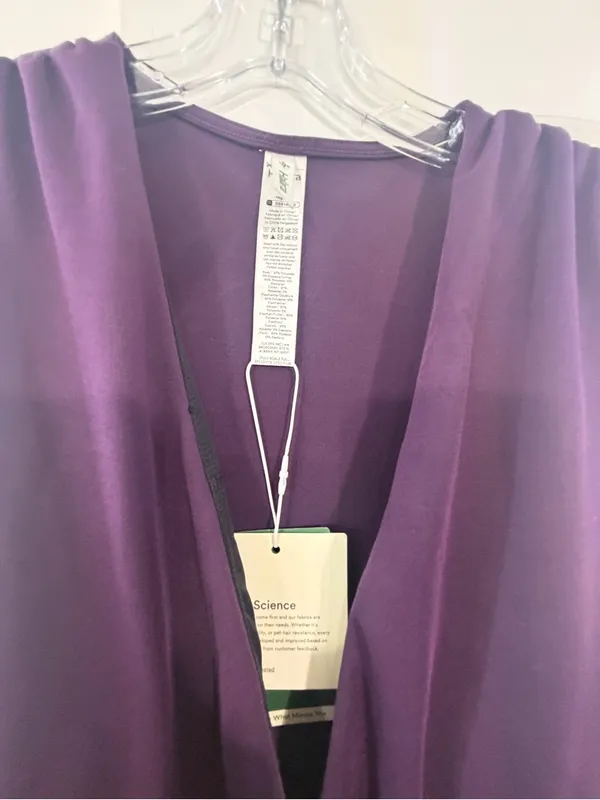 HALARA Sleeveless V-Neck Wide-Leg Jumpsuit in Plum NWT - Image 5