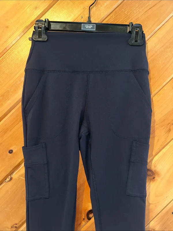 Spyder Active Sport Black High-Waisted Stretch Cargo Tight Legging Pants - Image 2