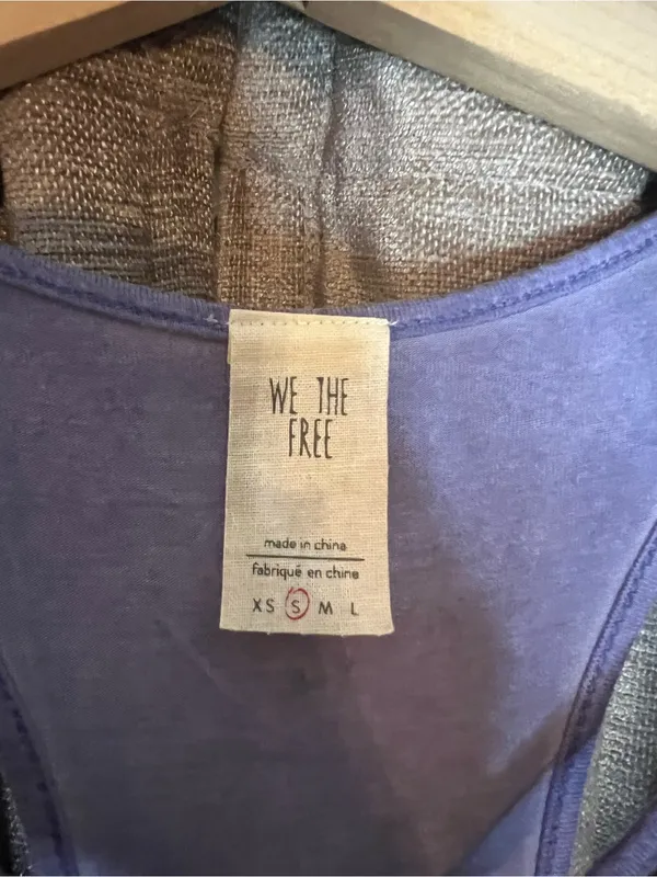 Free People We The Free Lavender Amelia Strappy Front Tank Top Size Small - Image 6