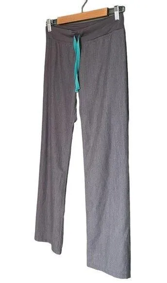 Figs Livingston Basic Scrub Pants Yoga Waistband Straight Leg Gray Size XXS 2XS - Image 5