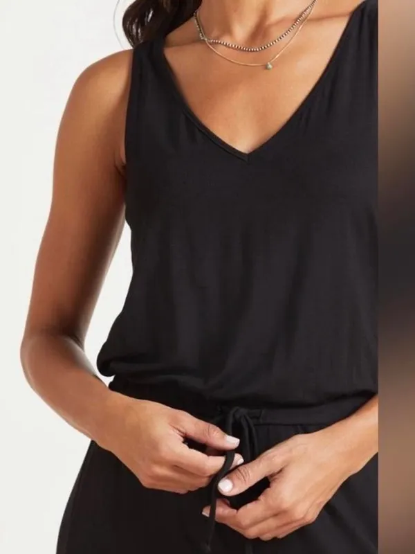 Michael Stars V-Neck Wide Leg Jumpsuit Sz M - Image 3