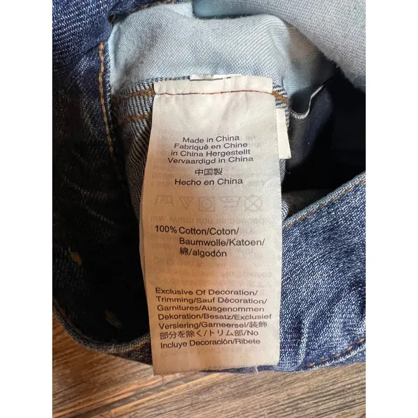 Madewell Rigid Demi-Boot Crop Jeans Size 29 High Rise Raw Hem‎ Wide Leg Denim - Image 5